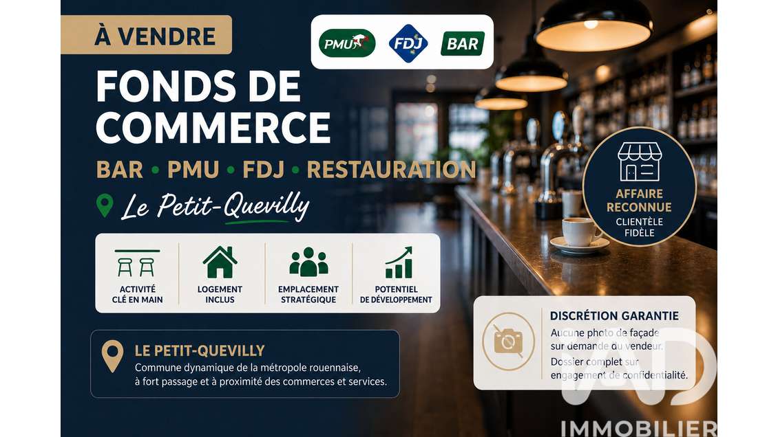 Vente bar PMU FDJ au Petit-Quevilly