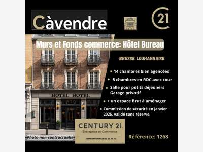 AV murs et fonds hôtel-bureau Bresse louhannaise