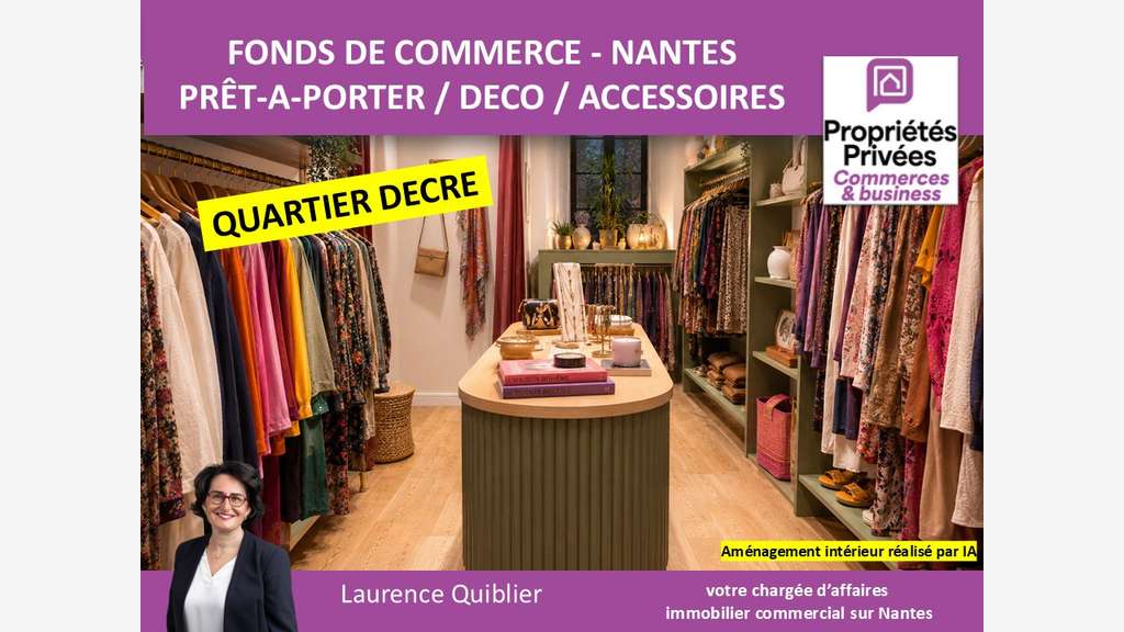 Vente FDC concept store à Nantes Décré