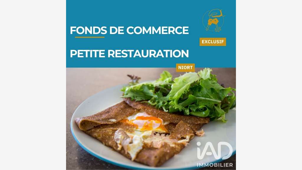 Vente FDC petite restauration à Niort centre 