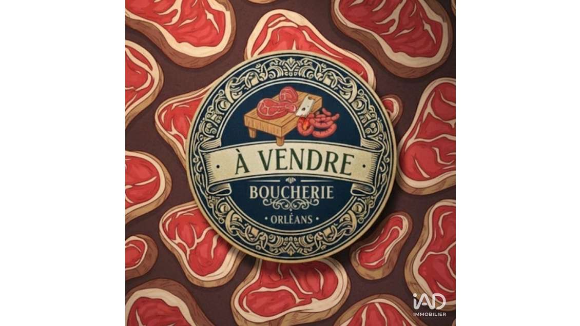 Vente boucherie en plein centre d'Orléans