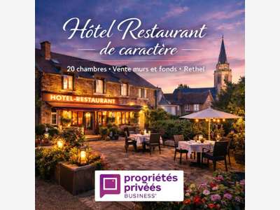 Vente murs et FDC hôtel restaurant à 25 min Reims