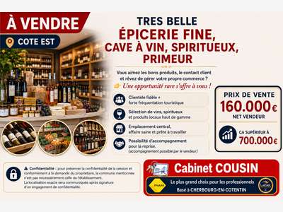 Vente épicerie fine et cave à vins sur Saint-Lô