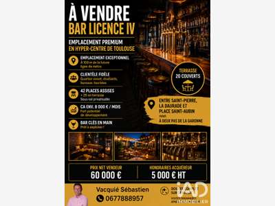 AV bar licence IV emplacement premium Toulouse