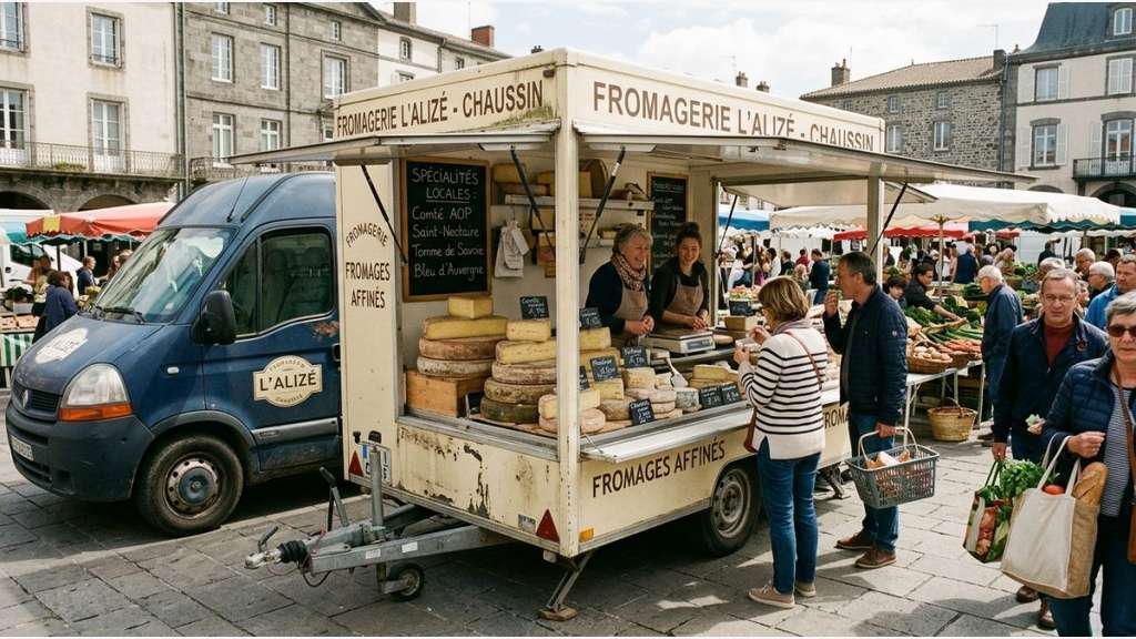 Vente FDC fromagerie sur marches à Chamalières