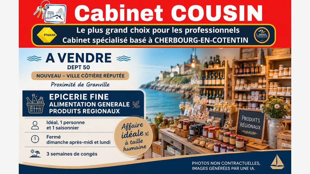 Vente FDC alimentation générale prox de Granville