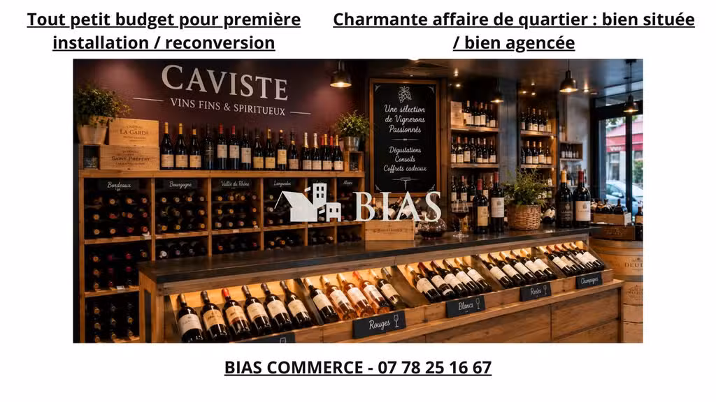 Vente caviste de quartier en hypercentre de Rouen