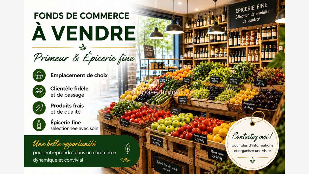 Vente FDC primeur & épicerie à Châteauroux