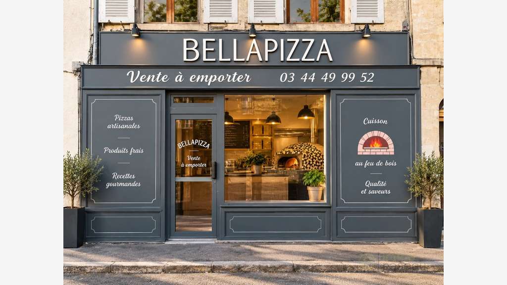 AV pizzeria 30 couverts à Chaumont-en-Vexin 