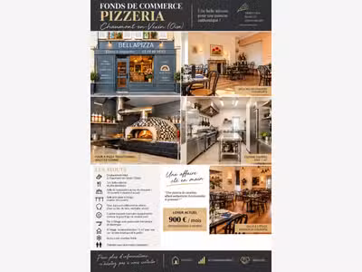 AV pizzeria 30 couverts à Chaumont-en-Vexin 
