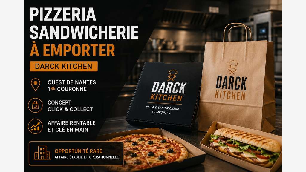 Vente pizzeria sandwicherie à emporter à Coueron