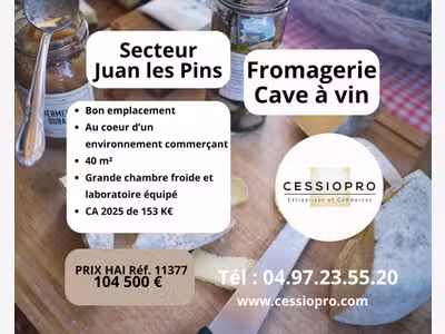 AV fromagerie cave à vin bon empl Juan les Pins