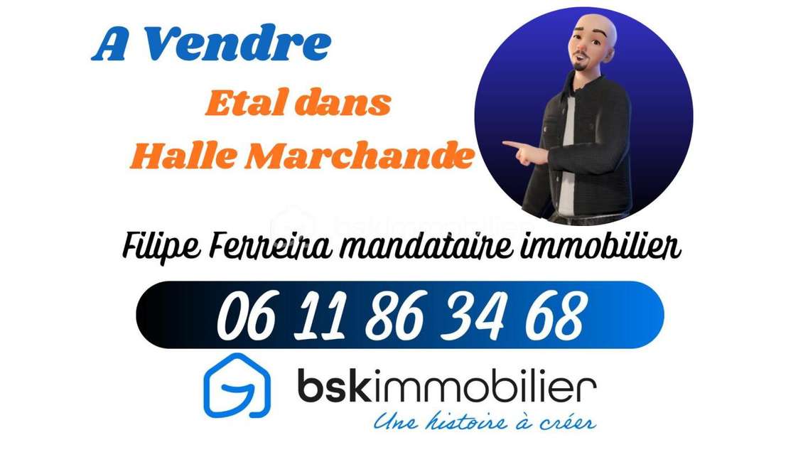 Etal dans halle marchande