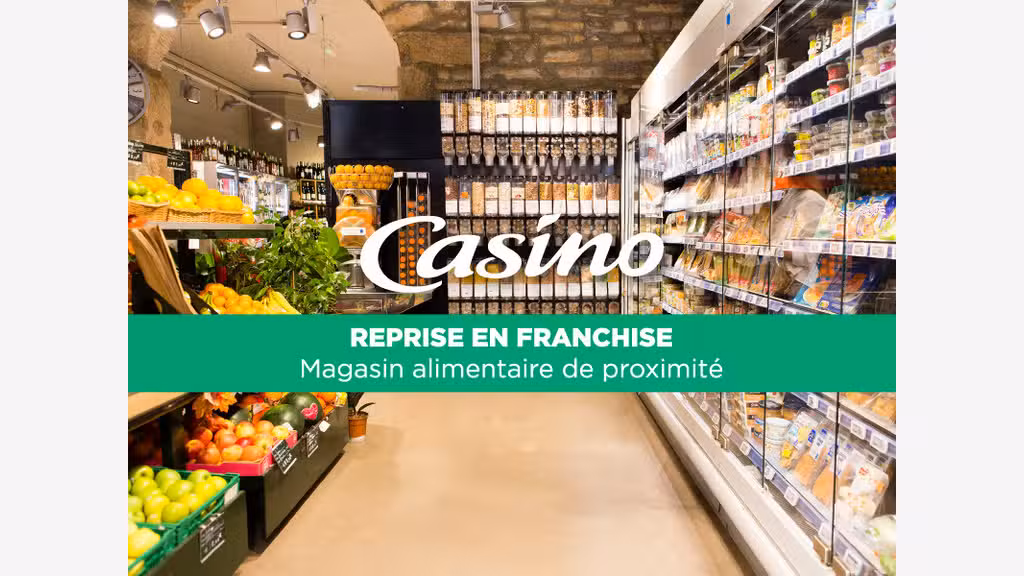 Reprise FDC CASINO SHOP en charmante ville Ardèche