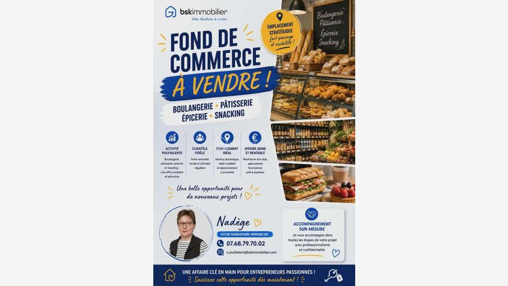 ? À VENDRE - FONDS DE COMMERCE BOULANGERIE o