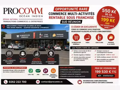 Epicerie multi activités à vendre à Saint-Pierre