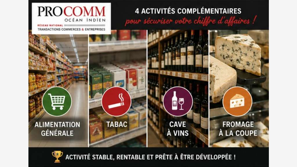 Epicerie multi activités à vendre à Saint-Pierre