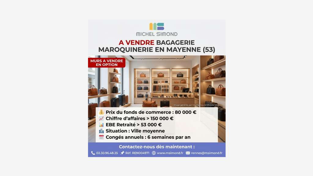 Vente bagagerie maroquinerie en ville de Mayenne