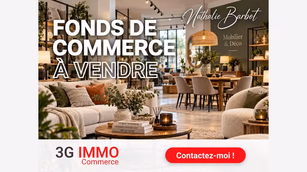 Vente FDC mobilier et décoration rentable à Reims