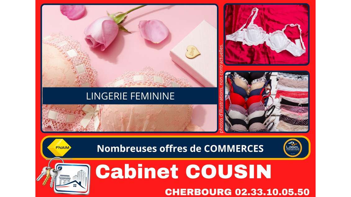 Vente boutique lingerie féminine en Centre Manche