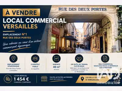 Vente boutique lingerie à Versailles empl N°1