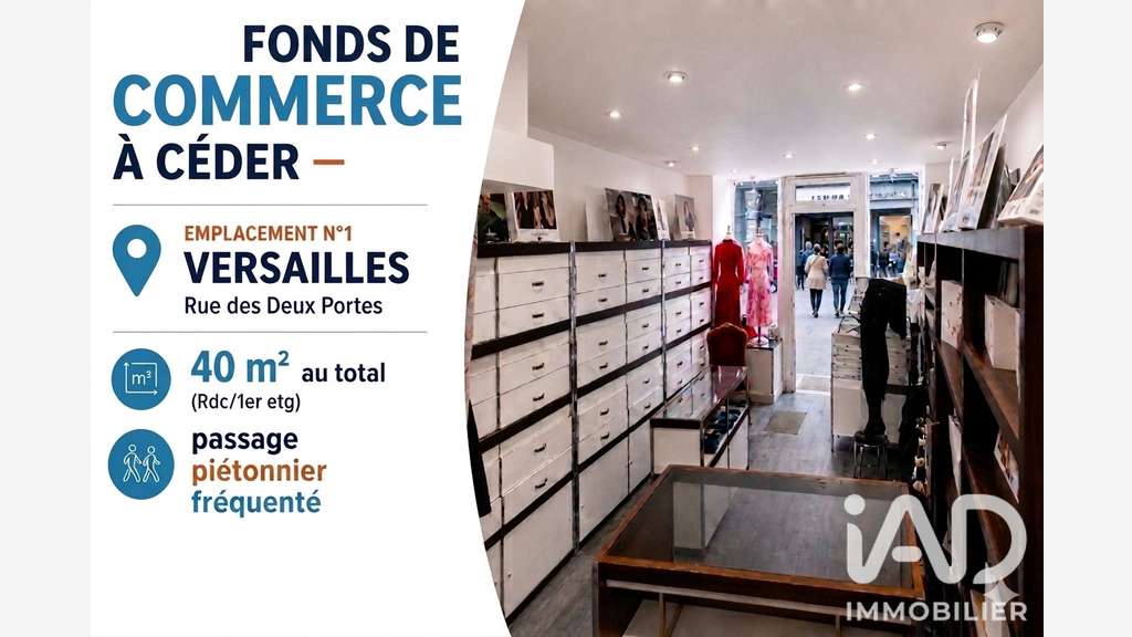 Vente boutique lingerie à Versailles empl N°1