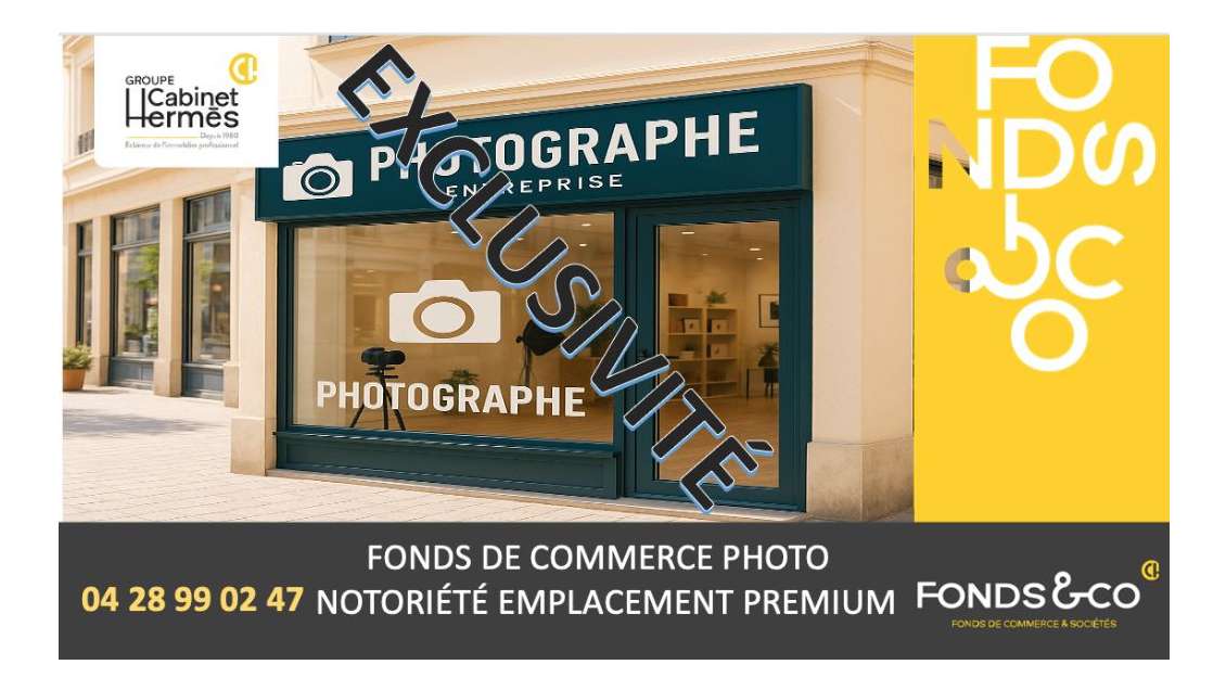 Vente commerce photographe réputé Romans sur Isère