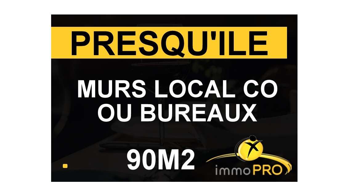 Vente murs local co vides 88m² vitrine Presqu'ile