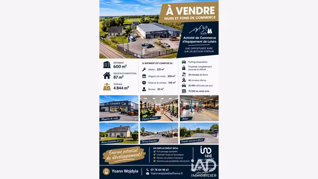 Vente murs et fonds à Saint-Pol-sur-Ternoise
