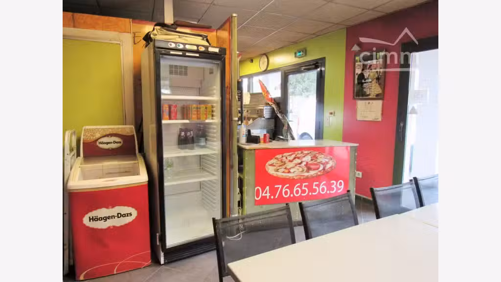Vente mûrs + fonds de pizzeria à Aoste centre