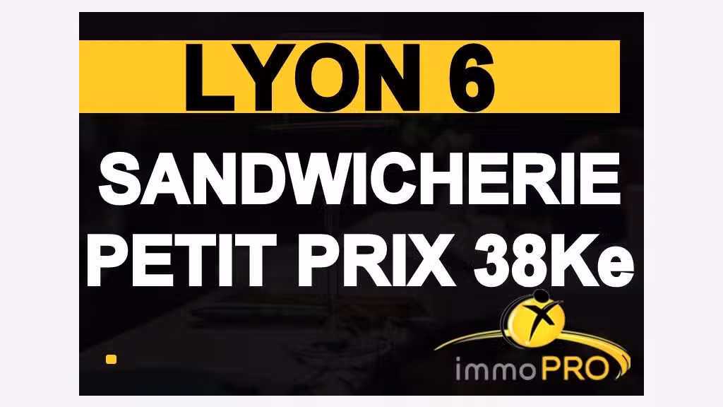 Petite sandwicherie à vendre à Lyon 69006
