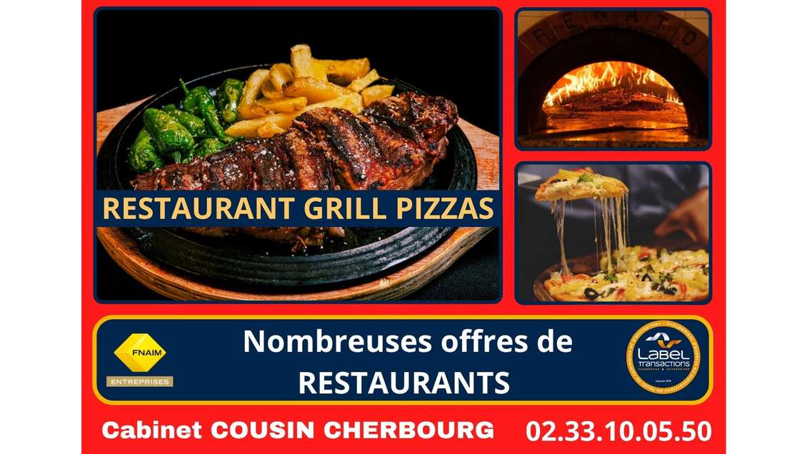 Vente pizzeria brasserie empl N°1 à Granville