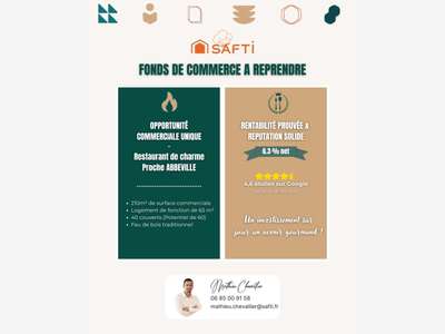 AV restaurant charme et rentabilité à Abbeville