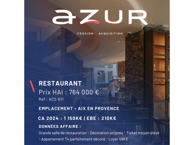Vente Restaurant à Aix-en-Provence