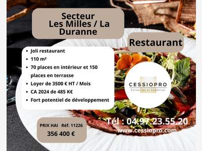 Vente restaurant secteur Les Milles / La Durance