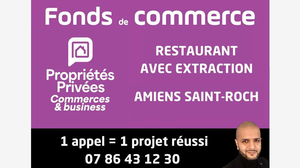 Cède restaurant grill 70 places Amiens Saint-Roch