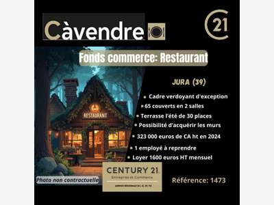 Vente restaurant lic IV dans le Jura axe passant