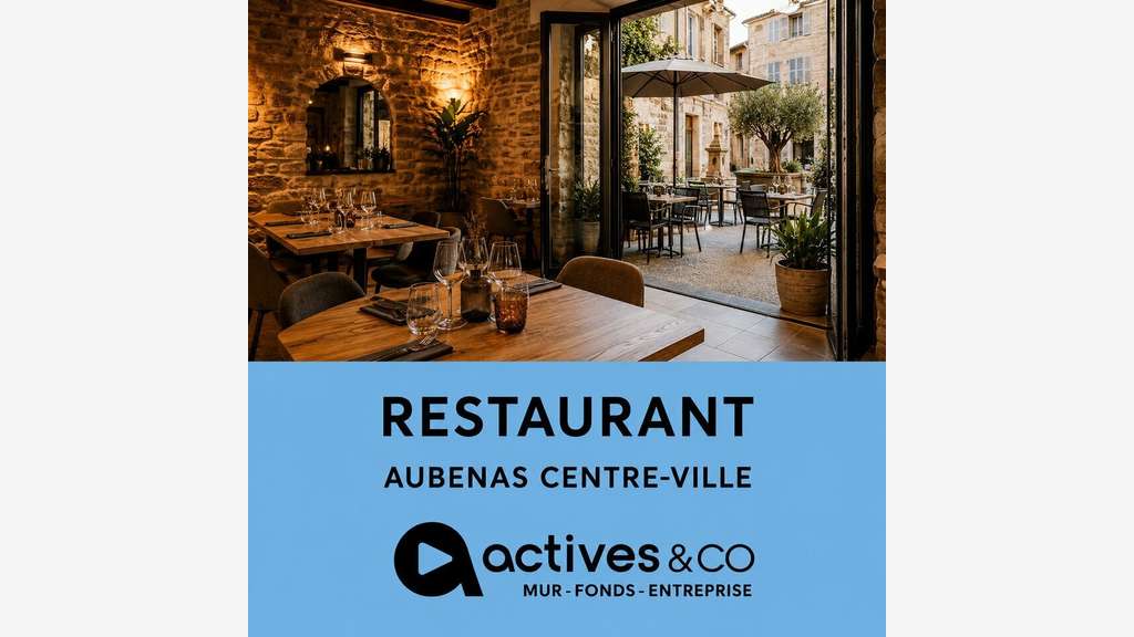 Vente restaurant tradi en centre ville d'Aubenas