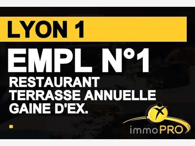 Vente restaurant avec gaine emplacement N°1 à Lyon