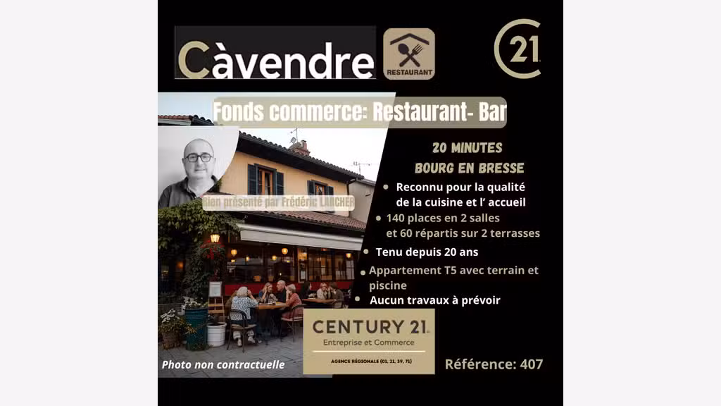 Av restaurant bar pizzeria proche Bourg en Bresse
