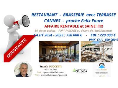 Vente Restaurant à Cannes