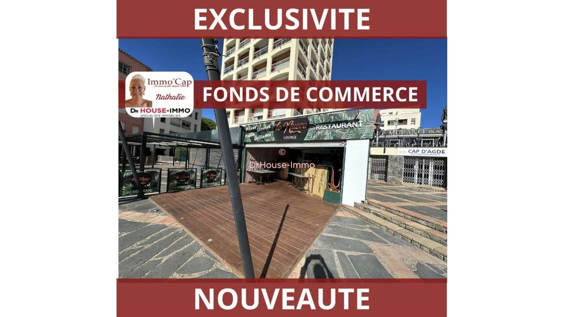 Vente fonds commerce au Cap d'Agde port empl N°1