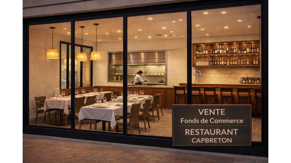 Vente restaurant de 80m² avec terrasse à Capbreton