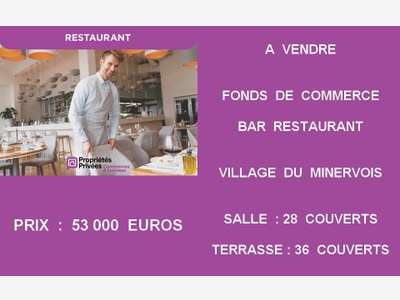 Cède bar restaurant terrasse village du minervois