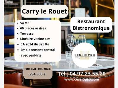 Vente restaurant et cave à vins à Carry le Rouet