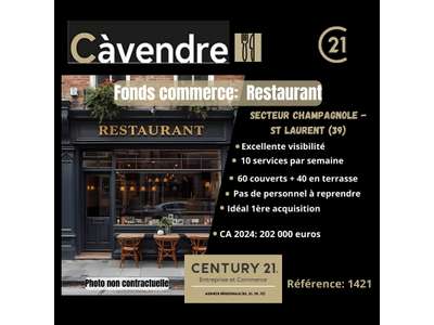 Vente Restaurant à Champagnole