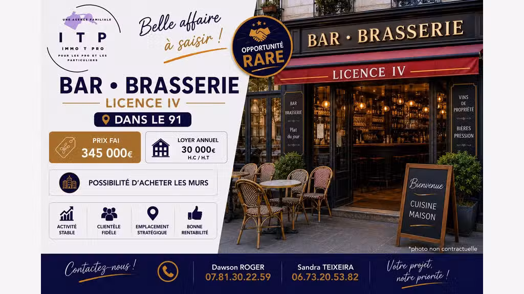 AV superbe bar restaurant lic IV Corbeil Essonnes