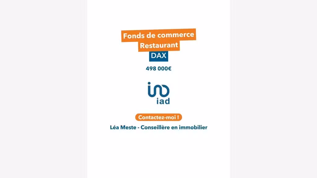Vente affaire saine et rentable restaurant à Dax