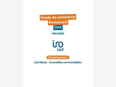 Vente affaire saine et rentable restaurant à Dax