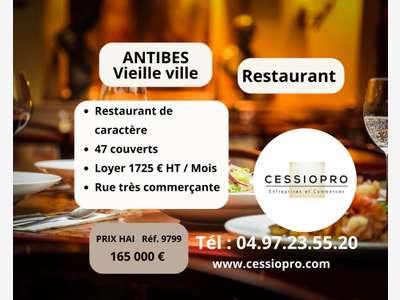AV restaurant de caractère vieille ville Antibes